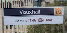 Vauxhall station sign