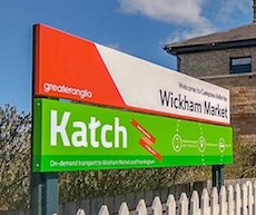 Wickham Market station sign