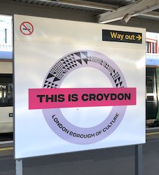 West Croydon station sign