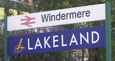 Windermere station sign