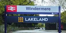 Windermere station sign