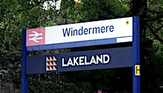 Windermere station sign