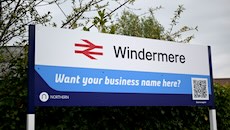 Windermere station sign