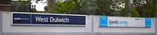 West Dulwich station sign