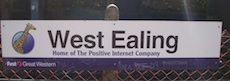 West Ealing station sign