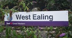 West Ealing station sign