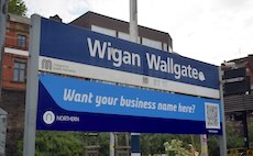 Wigan Wallgate station sign