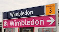 Wimbledon station sign