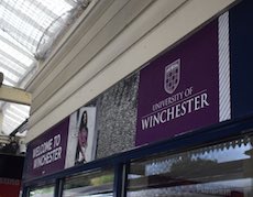 Winchester station sign