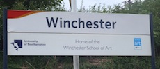 Winchester station sign