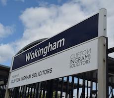 Wokingham station sign