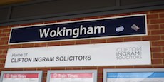 Wokingham station sign