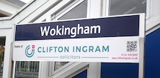 Wokingham station sign