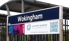 Wokingham station sign