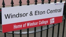 Windsor station sign