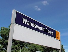 Wandsworth Town station sign