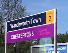 Wandsworth Town station sign