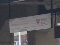 Woking station sign