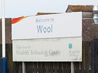 Wool station sign