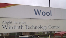 Wool station sign