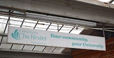 Chichester station sign