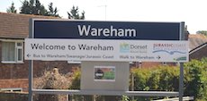 Wareham station sign