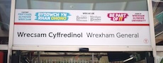 Wrexham General station sign
