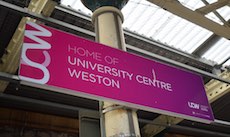 Weston-super-Mare station sign