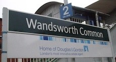 Wandsworth Common station sign