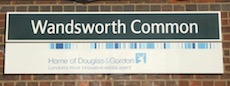 Wandsworth Common station sign