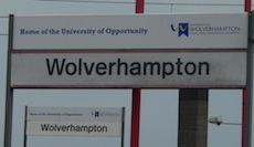 Wolverhampton station sign