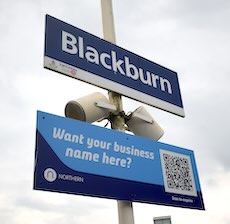 Blackburn station sign