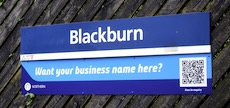Blackburn station sign