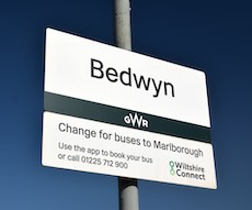 Bedwyn station sign