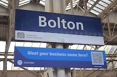 Bolton station sign