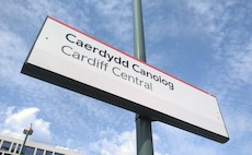 Cardiff Central station sign