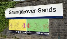 Grange-over-Sands station sign