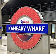 Canary Wharf station sign