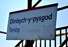 Tenby station sign